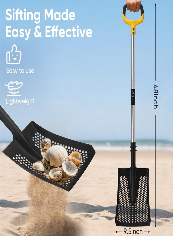 AugFir Sand Sifter Shovel, Long Lightweight Chicken Coop Scooper, Sifting Shovel for Sand Sifter, Farm Goat Stall Poop Cleaning - Image 5