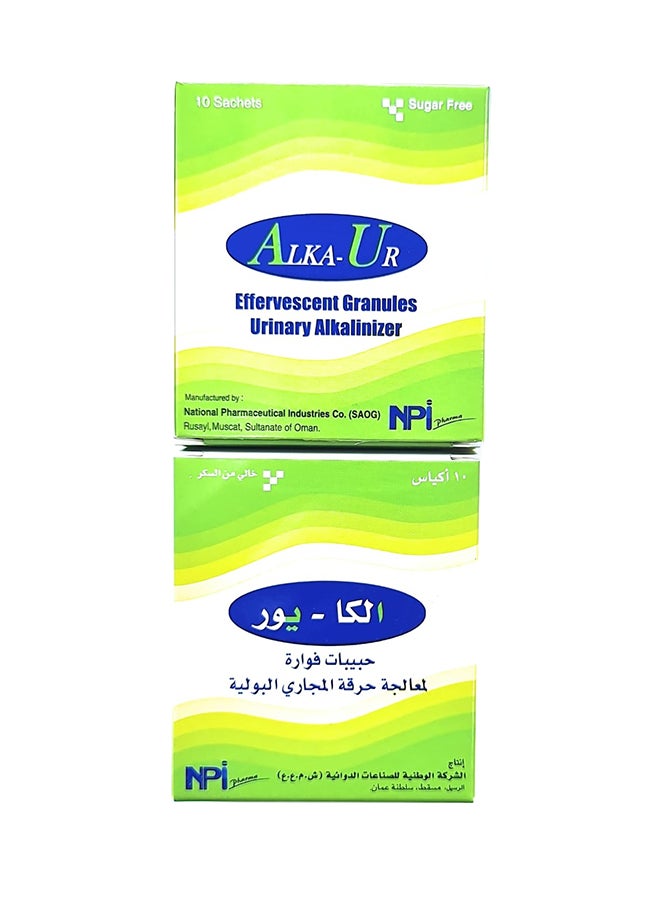 حبوب فوارة مقللة للحموضة البولية - 10 أكياس 2 عبوة