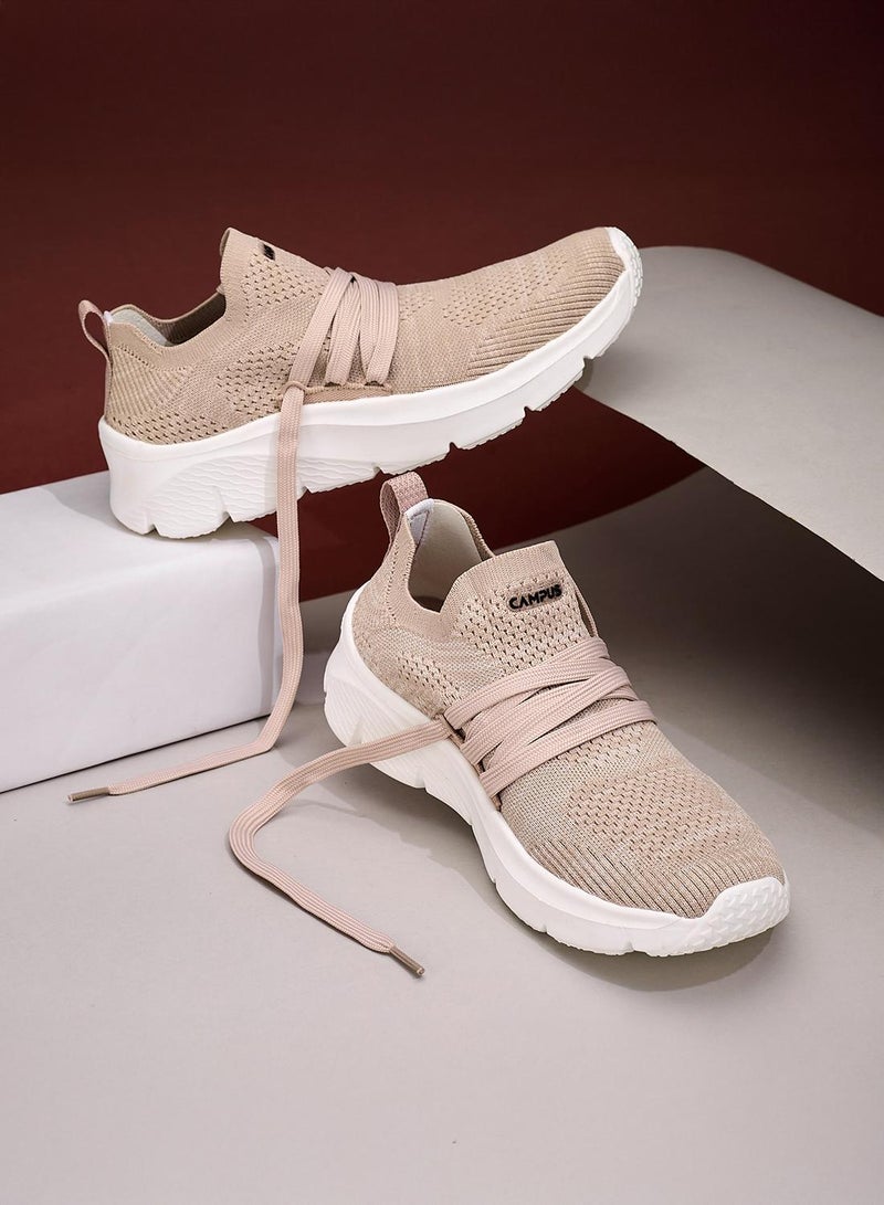 CAMPUS Women’s Peach Slip On Shoes– Solid Monochrome Design Shoes that Makes Every Outfit Stand Out - Image 3