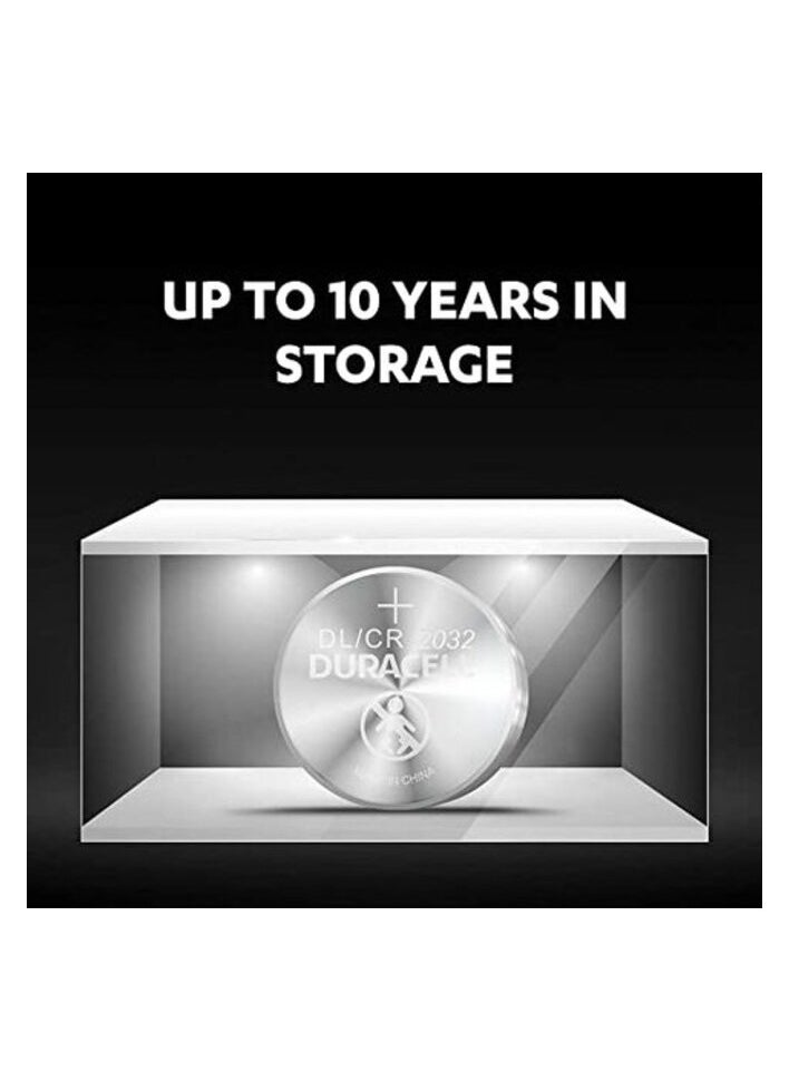 Duracell - Duracell - CR2032 3V Lithium Coin DL2032 / CR2032 Button Batteries Regular - Pack of 2 - 10 Years Shelf Life - Image 1