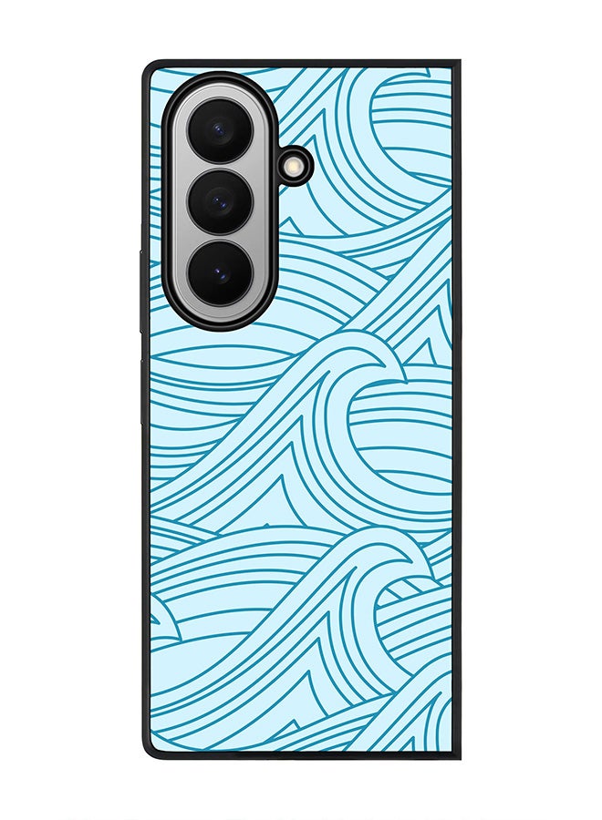 Stylizedd For Samsung Galaxy Z Fold7 Case,Slim fit Camera Protection, Shockproof Thin Phone cover  - Rough Seas