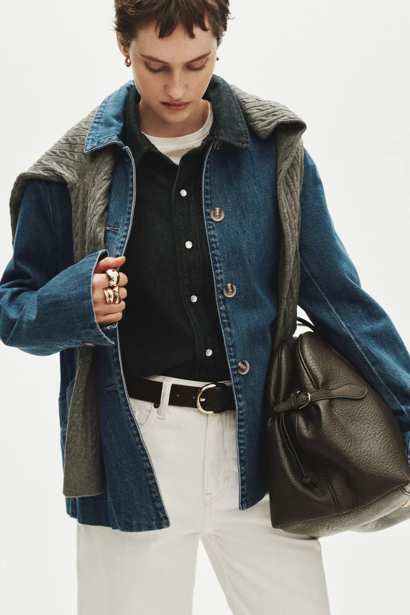 اتش اند ام جاكيت دنيم