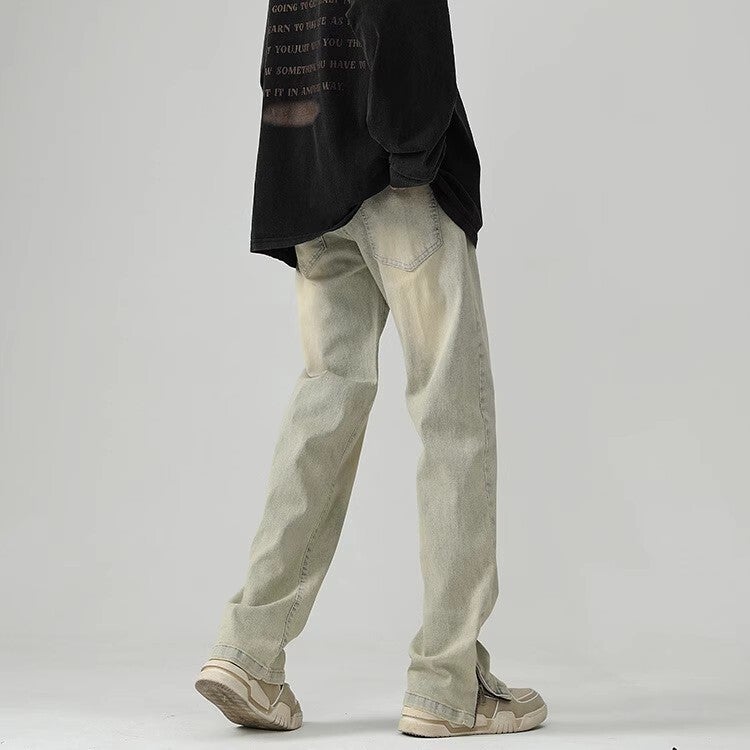 Unisex Classic Denim Jeans Loose Fit Daily Outdoor Wear - Image 3