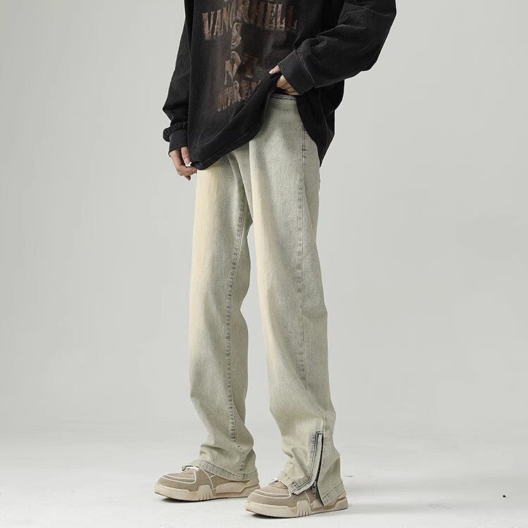 Unisex Classic Denim Jeans Loose Fit Daily Outdoor Wear - Image 4