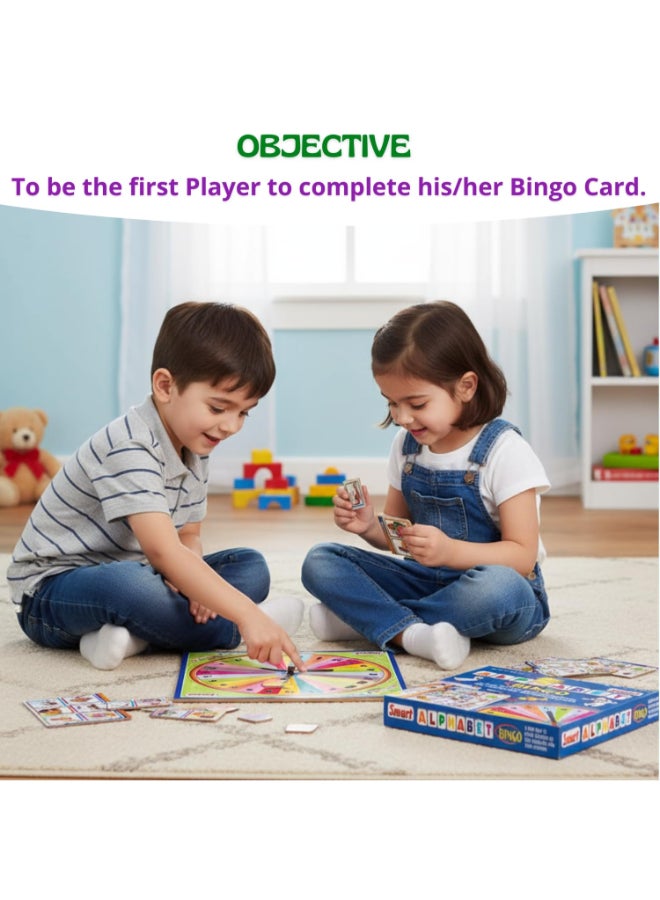 Creative's Creative’s Smart Alphabet Bingo – Educational Board Game for Kids | Fun Way to Learn Alphabet Letters & Sounds | Preschool Learning Toy for Early Reading & Phonics Development | Ages 3 & Up - Image 4