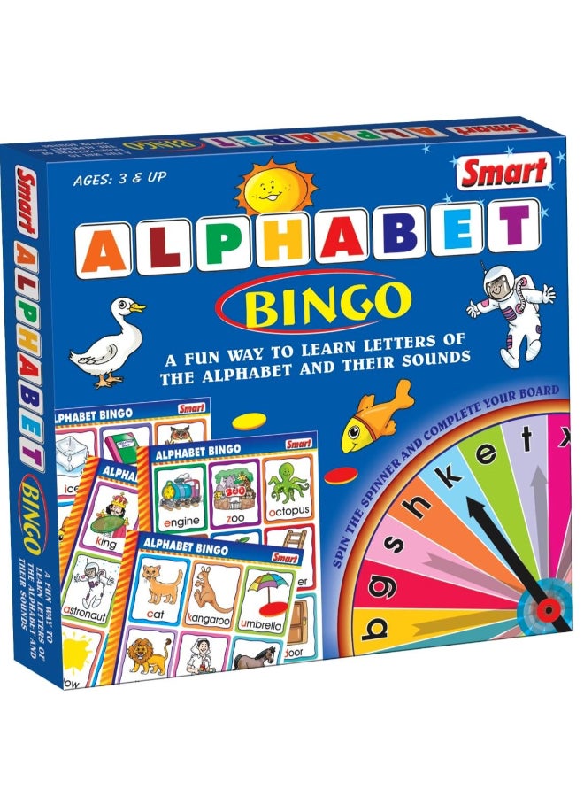 Creative's Creative’s Smart Alphabet Bingo – Educational Board Game for Kids | Fun Way to Learn Alphabet Letters & Sounds | Preschool Learning Toy for Early Reading & Phonics Development | Ages 3 & Up - Image 1