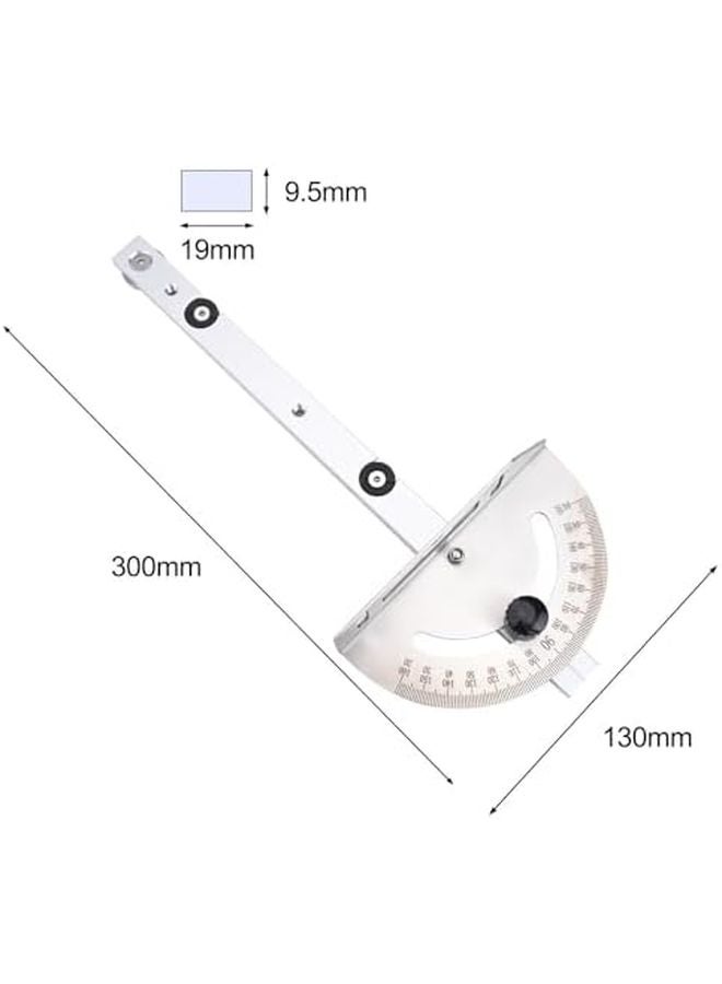 Woodworking Table Saw Miter Gauge With Adjustable Angle Ruler And Aluminum Guide Rail Color A - Image 3