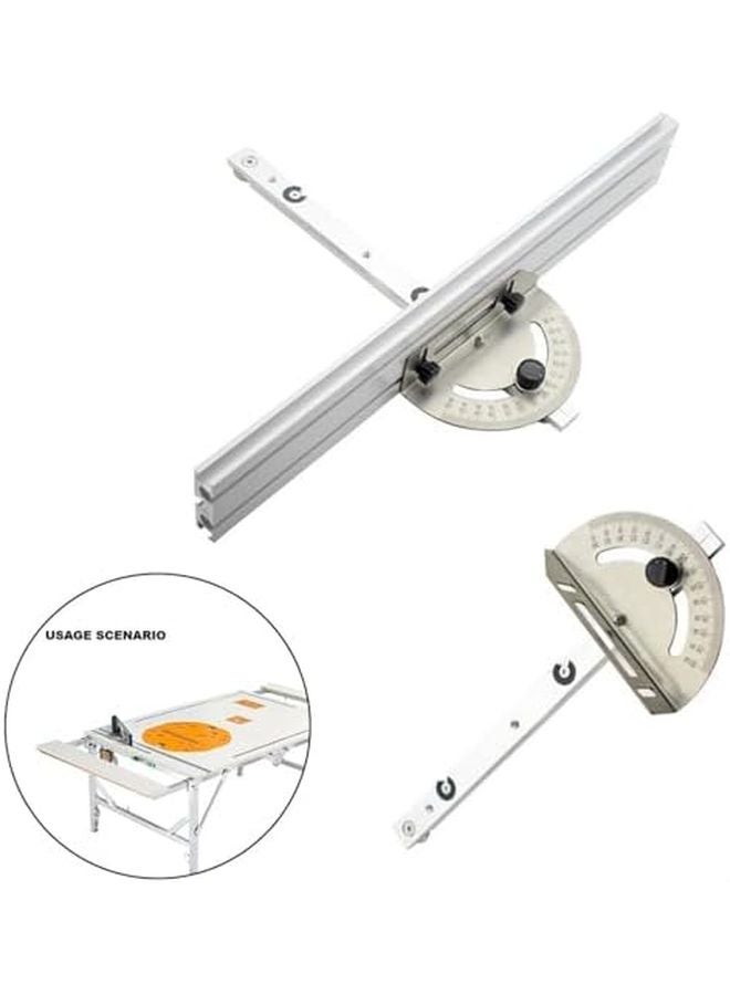 Woodworking Table Saw Miter Gauge With Adjustable Angle Ruler And Aluminum Guide Rail Color A - Image 4