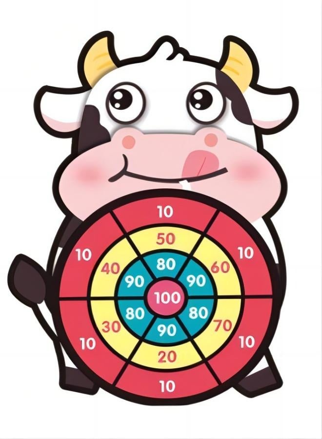 Generic Darts board game, sticky ball throwing and children's shooting game, indoor and outdoor puzzle toys, board+three balls - Image 1