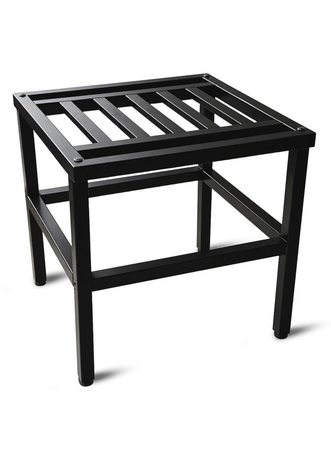 Hongsane Plant Stand Indoor Outdoor,13 Inch Single Metal Plant Stands Riser,Heavy Duty Wrought Iron Pedestal Holders for Large Flower Pot,Outside Rust-Proof Black Flower Display stand for Patio - Image 1