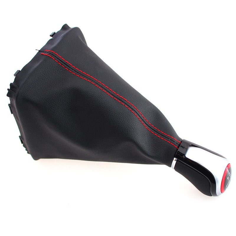 For SEAT Leon III 3 MK3 2012 2013 2014 2015 2016 2017 6 Speed Gear Shift Knob With Gaiter Boot Cover Manual Transmission Shift Lever - Image 5