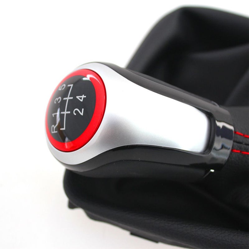 For SEAT Leon III 3 MK3 2012 2013 2014 2015 2016 2017 6 Speed Gear Shift Knob With Gaiter Boot Cover Manual Transmission Shift Lever - Image 4
