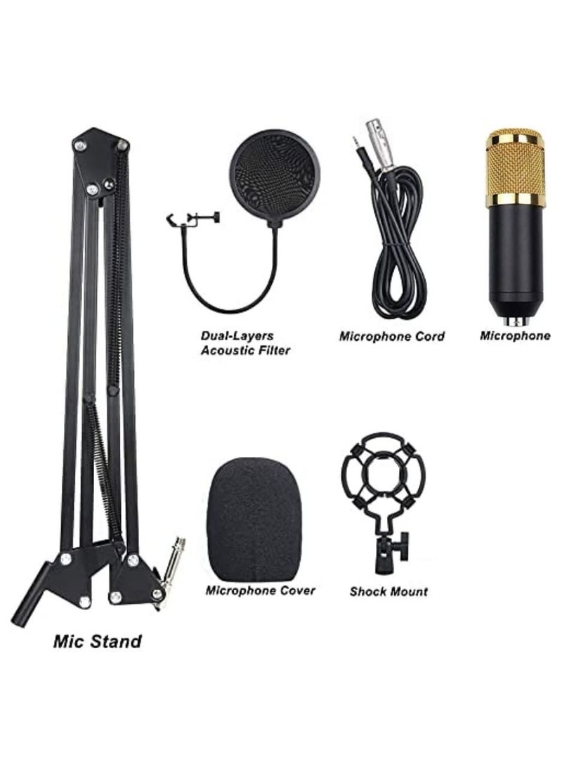Yuwell 11 Piece Broadcasting And Recording Condenser Microphone Kit Black  - Image 3