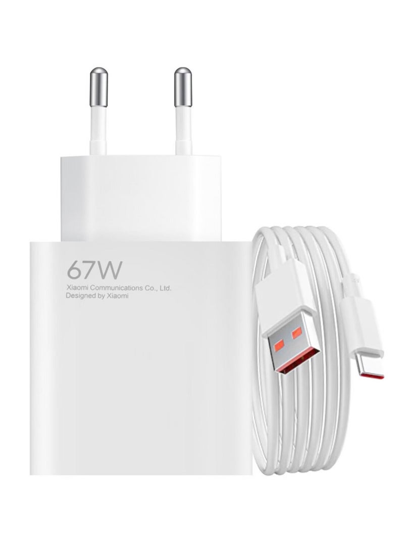 NEW Original Xiaomi 67W USB Wall Charger – Includes USB to USB-C Cable, Fast Charging for Phones, Tablets & More - Image 2