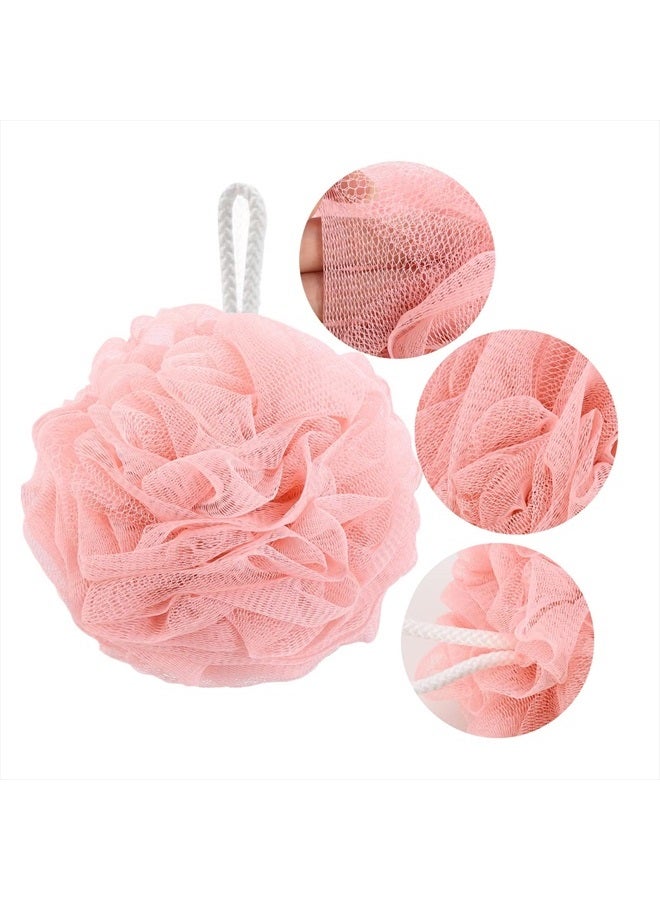 BTYMS 4 Pieces Bath Puffs, 60g/pcs Exfoliating Loofah Shower Sponges for Men and Women Exfoliate - Image 2