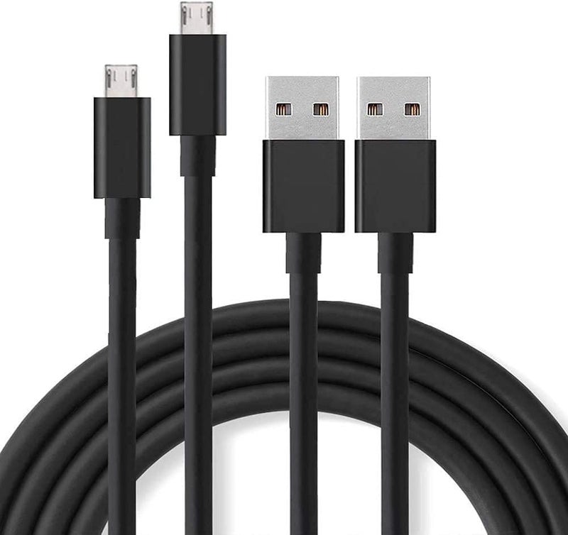 حزمتان من كابل شاحن USB البديل لأجهزة Fire Tablets Kindle eReaders، وFire HD 8 وHD 10، وKindle Paperwhite وVoyage وOasis (المصنعة قبل 2019) وأجهزة أخرى (كابل Micro USB بطول 3.3 قدم) - Image 1