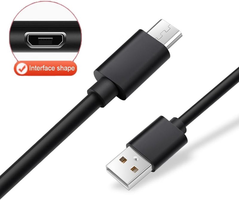 حزمتان من كابل شاحن USB البديل لأجهزة Fire Tablets Kindle eReaders، وFire HD 8 وHD 10، وKindle Paperwhite وVoyage وOasis (المصنعة قبل 2019) وأجهزة أخرى (كابل Micro USB بطول 3.3 قدم) - Image 4