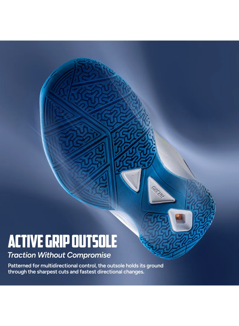 HUNDRED White/Blue/Navy/Lime HUNDRED Razor Unisex Badminton Shoes  | Best Price UAE