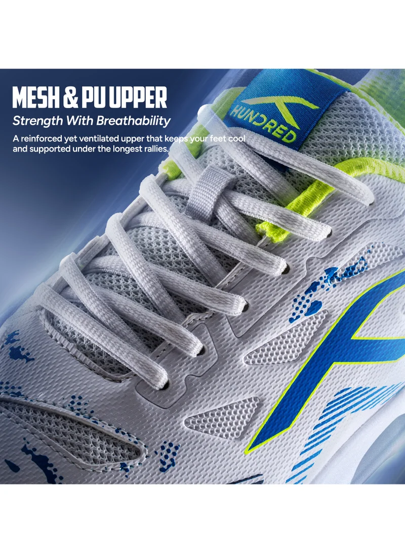HUNDRED White/Blue/Navy/Lime HUNDRED Razor Unisex Badminton Shoes  | Best Price UAE