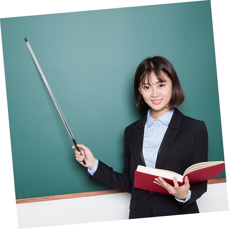 2Pcs Extendable Presentation Pointer Stick With Non Reflective Tip For Classroom Teaching And Whiteboard Use - Image 5