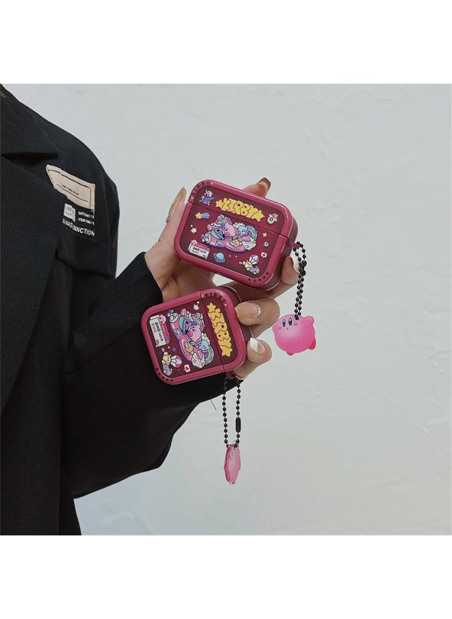Generic - Cute Star Card Suitable For Airpods Pro2 Protective Case 2 Generation 3 Generation For Apple Bluetooth Headset Soft Case For Women-Color:Spaceship Star Kabi + Pendant-Applicable Model:airpods 1/2 Generation - Image 1