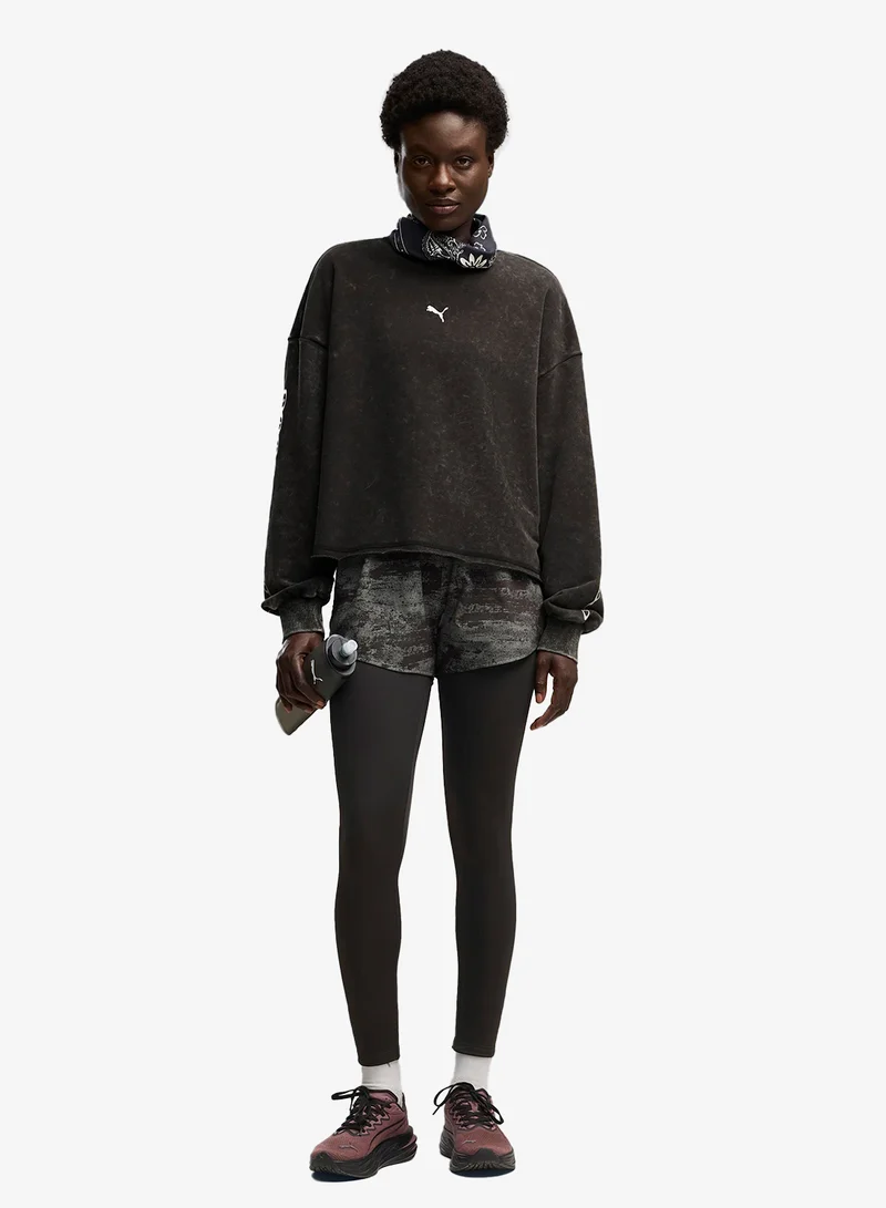 Puma PUMA Black Run Culture Collective Oversized Sweatshirt for Women | Best Price UAE