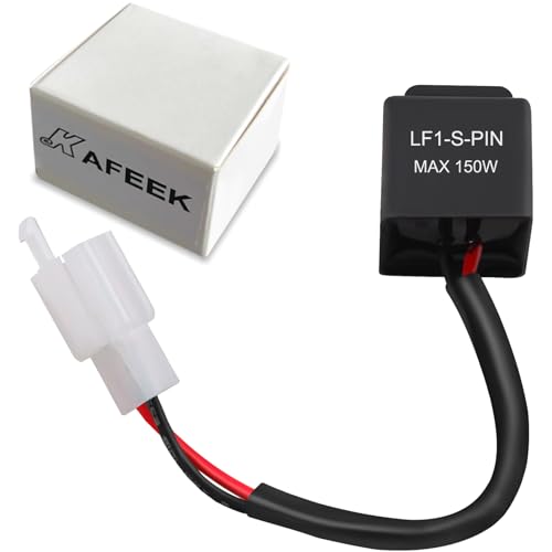 KAFEEK 2-Pin Electronic LED Flasher Relay FIX Motorcycle Turn Signal Bulbs Hyper Flash - Image 4