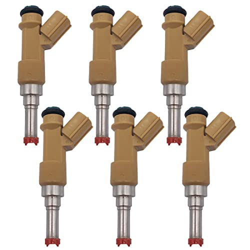 EPSIRMP 23250-31100 6pcs Set Fuel Injectors Compatible with Toyota Land Cruiser Prado 2008-2012 - Image 1