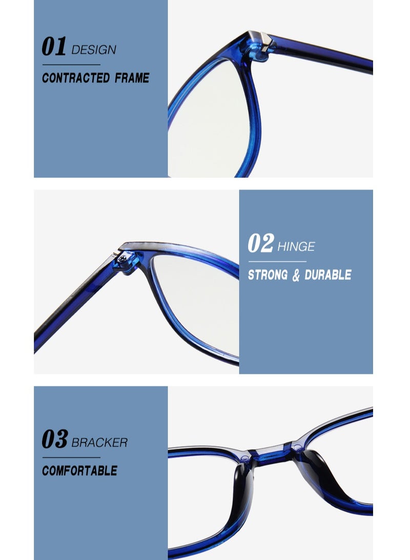 فيندو نظارات بإطار مربع - أزرق - Image 3