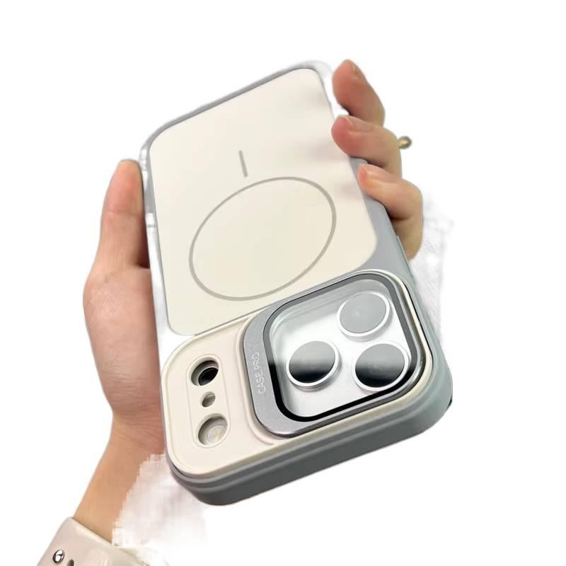 BB Acrylic MagSafe Case for iPhone 16 / 16 Plus / 16 Pro / 16 Pro Max with Shockproof and Drop Protection plus Shockproof plus Kickstand plus Strong Magnetic in Black - Image 5
