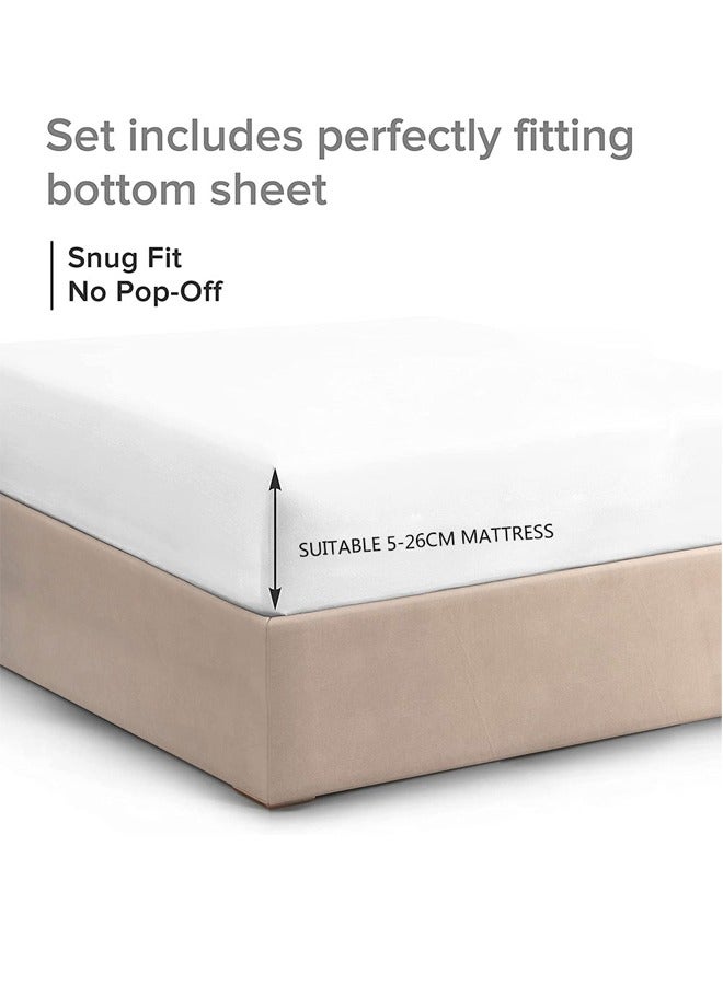 GUSGU King Mattress Protector, Premium 100% Waterproof Mattress Cover, Noiseless Breathable Soft, Fitted Deep Pocket 5-26cm Bed Cover, Vinyl Free (200x200+30cm) - Image 3
