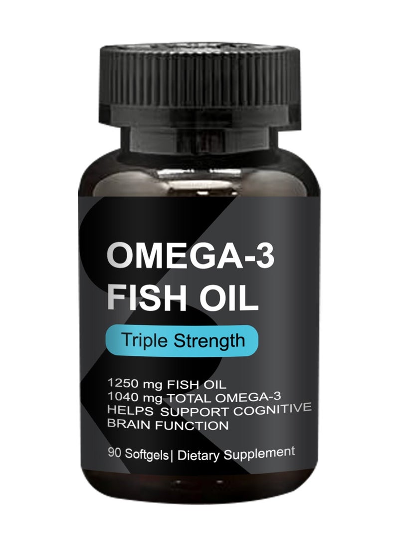 Omega - 3 Maintenance Normal Heart and Brain Function Pure Fish Oil 1250 mg - Image 1