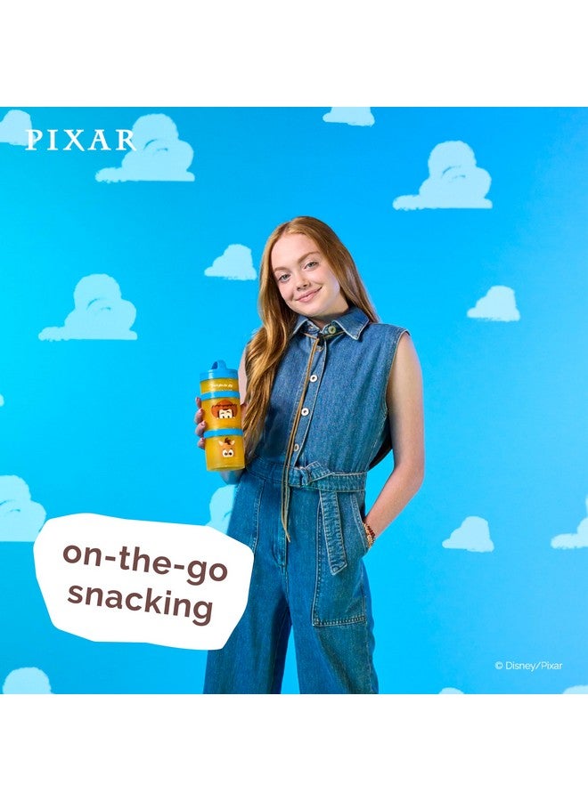 Whiskware Disney Pixar Stackable Snack Containers for Kids and Toddlers, 3 Stackable Polypropylene Snack Cups for School and Travel, Toy Story Woody and Bullseye - Image 5