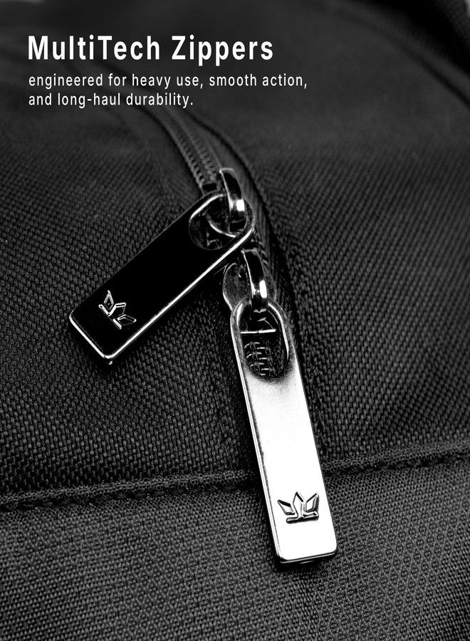 جودز حقيبة سفر GODS Creed Crypto Duffle Bag - سعة 35 لترًا، حقيبة رياضية للسفر، سهلة الحمل، مزودة بسحابات Mighty Coil Multitech، خفيفة الوزن ومقاومة للماء، مناسبة للرجال والنساء | معدنية - Image 2