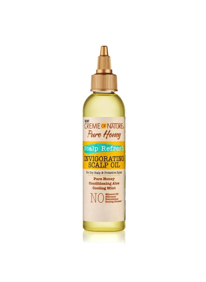 Creme of Nature Pure Honey Scalp Refresh Invigorating Scalp Oil 118 ML - Image 1