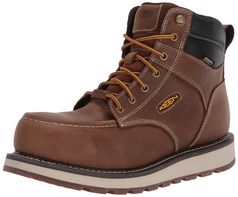 KEEN Utility Mens Cincinnati 6 Composite Toe Wedge Work Boots BelgianSandshell 75 D Medium US