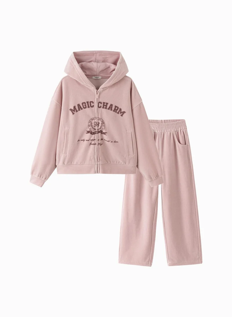 Balabala Kids Girl Knit long sleeve suit