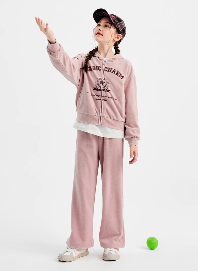 Balabala Kids Girl Knit long sleeve suit