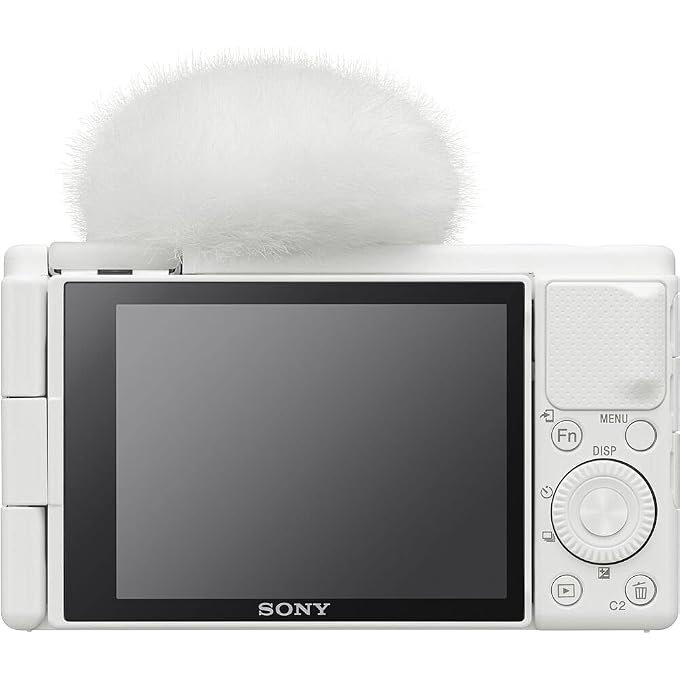 Sony ZV-1 Digital Camera (White) (DCZV1/W) + 64GB Memory Card + Case + Card Reader + Flex Tripod + Memory Wallet + Cap Keeper + Cleaning Kit (Renewed) | For Travel & Everyday Photography | Includes 64GB Card + Tripod + Case + Cleaning Kit + Card Reader + Memory Wallet + More - Image 3