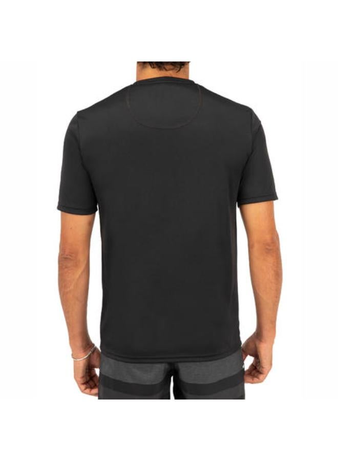 OLAIAN Men's surfing short-sleeve anti-UV WATER T-SHIRT - Black XS - Image 2