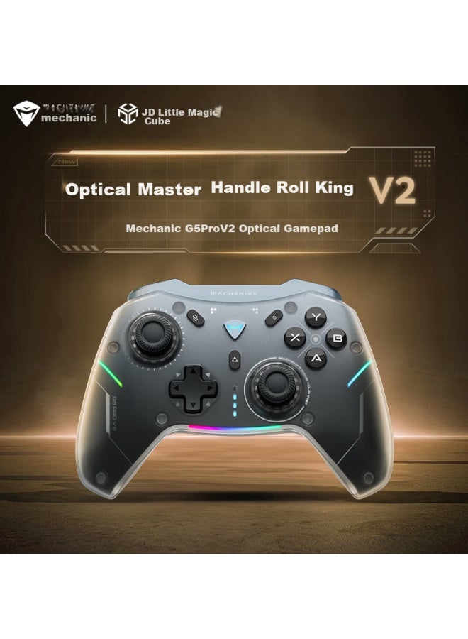MACHENIKE Machenike G5prov2 Second Generation Wireless Bluetooth Game Controller Switch Pro Xbox-style Wired Pc Mobile Ns Steam Controller - Black  - Image 1