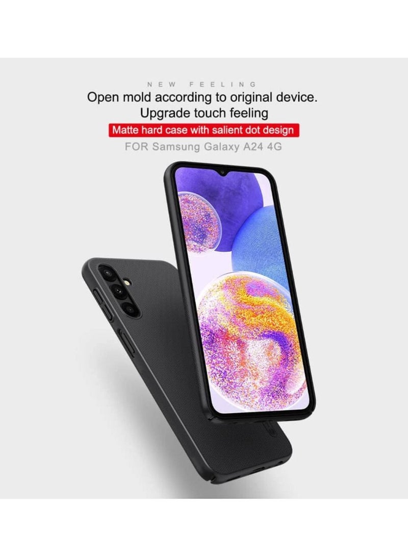 Nillkin Samsung Galaxy A24 4G Case Cover,Super Frosted Shield Pro Matte All-Round Protection Anti-scratch Slim Luxury PC Hard Protection Back Cover for Samsung Galaxy A24 4G Black - Image 2