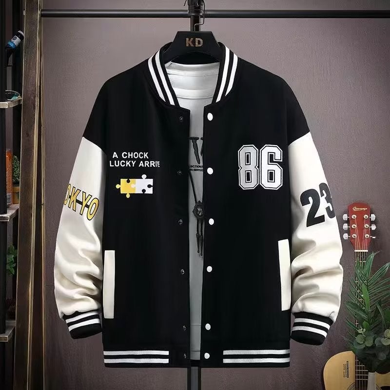 Baseball Suit Jacket Boys 2023 Autumn New High School Students Fashion Handsome Jacket - Image 1