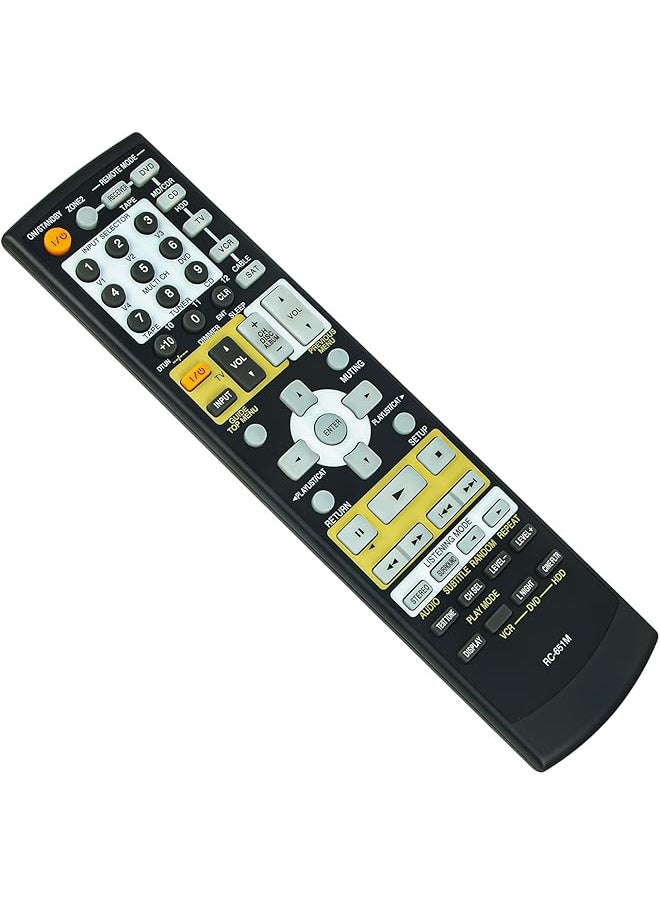 إيروريكس - جهاز تحكم عن بعد بديل Rc 651M مناسب لجهاز استقبال Onkyo AV Ht Sr604B Ht S907 Ht Sr604 Ht Sr604S Ht Sr674 Ht Sr604E - Image 1