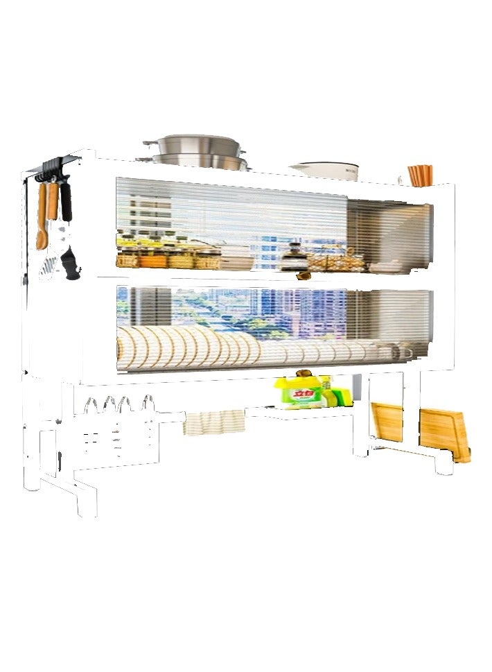 DubaiGallery Organized Home 3 Tier Stainless Steel Length Expandable Kitchen Dish Rack Dish Drying Rack Over Sink Adjustable Large Dish Rack Drainer for Kitchen Organizer Storage Space Saver - Image 3