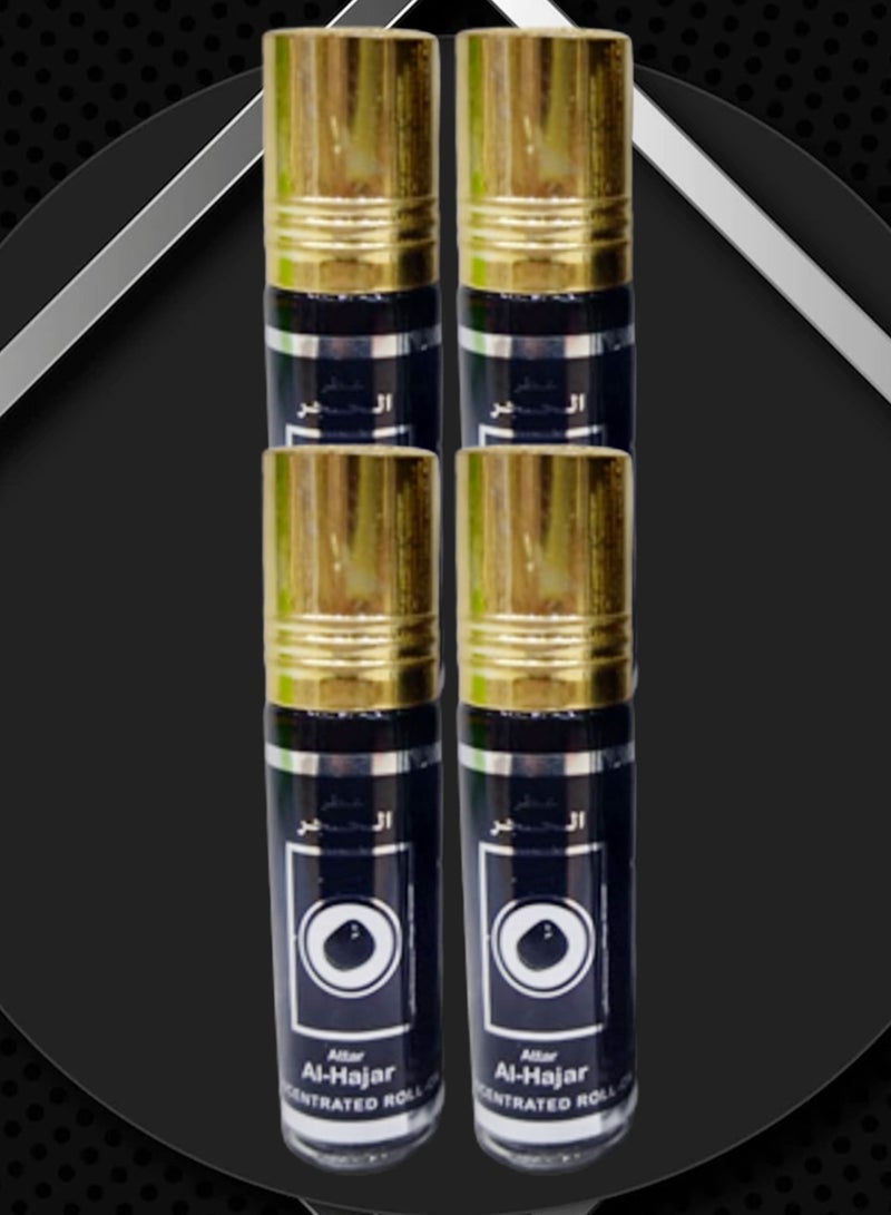 احلا 4 قطع عطر أهلا الحجر رول مركز 6 مل - Image 1