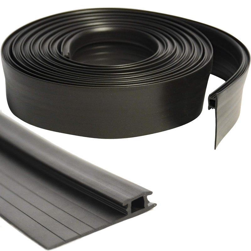 96 Long Black Vinyl Adjustable Width Bug Strip Screen Door Bug Seal Strip Draft Stopper Draft Insect Blocker Seal Strip for Windows Door Patio Weather Stripping Strip