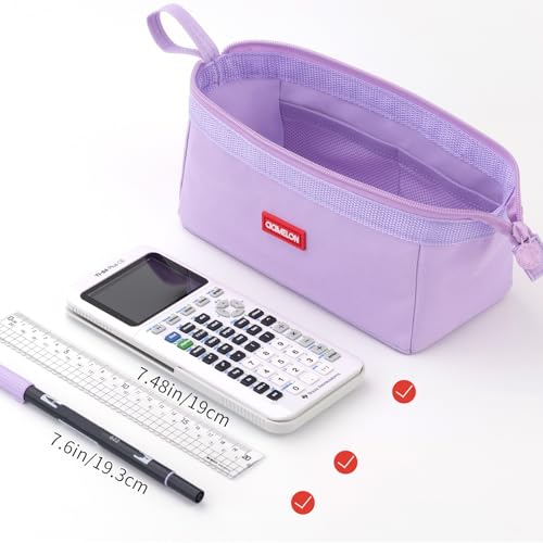CICIMELON Pencil Case Large Capacity Pouch Pen Bag for School Teen Girl Boy Men Women (Purple) - Image 3