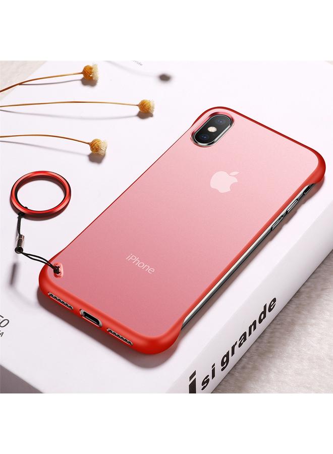 S-TOP Case For iPhone XS Max Frosted Anti-skidding TPU Protective Case with Metal Ring - Image 2