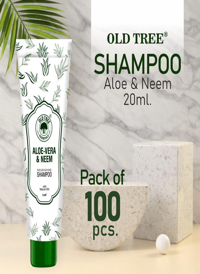 أولد تري شامبو أولد تري ألو نيم الفندقي 20 مل (عبوة من 100 أنبوب شامبو) - مجموعة أدوات استحمام فندقية بحجم مناسب للسفر، مثالية لغرف الفنادق، ودور الضيافة، وقاعات الأفراح، والمستشفيات | مستلزمات ولوازم الفنادق - Image 2